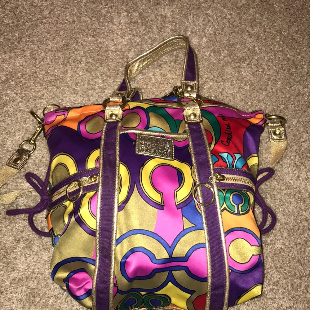 Multi colored coach purse!